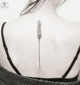 фото тату колос пшеницы от 27.12.2017 №050 - tattoos ear of wheat - tattoo-photo.ru