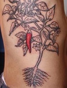 фото тату перец от 29.12.2017 №004 - pepper tattoos - tattoo-photo.ru