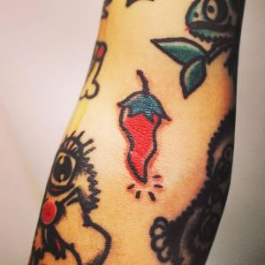 фото тату перец от 29.12.2017 №005 - pepper tattoos - tattoo-photo.ru
