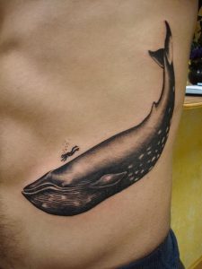 фото тату рыба кит от 07.12.2017 №018 - fish whale tattoo - tattoo-photo.ru