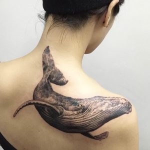 фото тату рыба кит от 07.12.2017 №024 - fish whale tattoo - tattoo-photo.ru