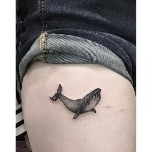 фото тату рыба кит от 07.12.2017 №025 - fish whale tattoo - tattoo-photo.ru