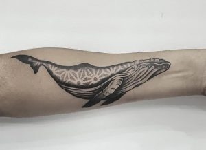 фото тату рыба кит от 07.12.2017 №026 - fish whale tattoo - tattoo-photo.ru