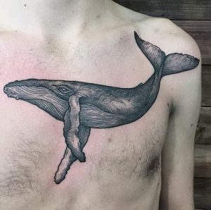 фото тату рыба кит от 07.12.2017 №028 - fish whale tattoo - tattoo-photo.ru