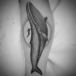 фото тату рыба кит от 07.12.2017 №030 - fish whale tattoo - tattoo-photo.ru