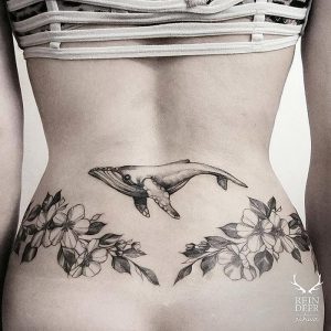 фото тату рыба кит от 07.12.2017 №056 - fish whale tattoo - tattoo-photo.ru