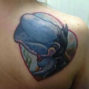 фото тату рыба кит от 07.12.2017 №057 - fish whale tattoo - tattoo-photo.ru