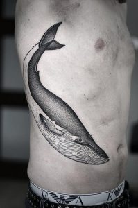 фото тату рыба кит от 07.12.2017 №067 - fish whale tattoo - tattoo-photo.ru