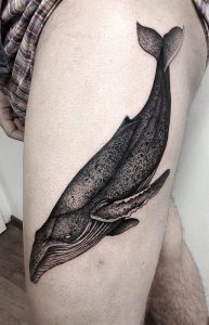 фото тату рыба кит от 07.12.2017 №080 - fish whale tattoo - tattoo-photo.ru