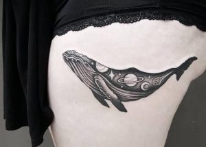 фото тату рыба кит от 07.12.2017 №097 - fish whale tattoo - tattoo-photo.ru