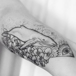 фото тату рыба кит от 07.12.2017 №102 - fish whale tattoo - tattoo-photo.ru