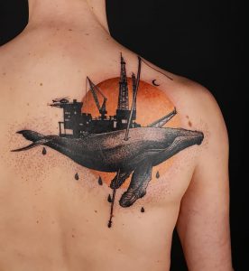 фото тату рыба кит от 07.12.2017 №105 - fish whale tattoo - tattoo-photo.ru