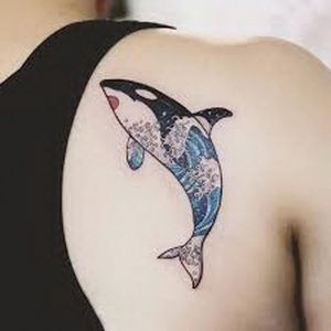 фото тату рыба кит от 07.12.2017 №128 - fish whale tattoo - tattoo-photo.ru