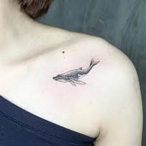 фото тату рыба кит от 07.12.2017 №129 - fish whale tattoo - tattoo-photo.ru