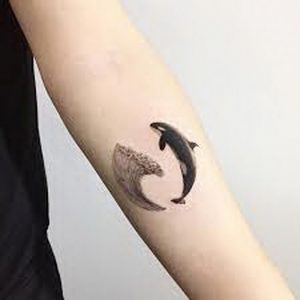 фото тату рыба кит от 07.12.2017 №130 - fish whale tattoo - tattoo-photo.ru