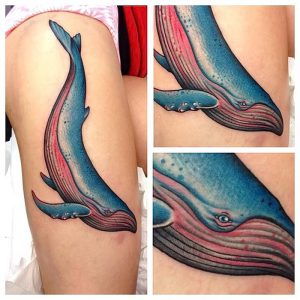 фото тату рыба кит от 07.12.2017 №141 - fish whale tattoo - tattoo-photo.ru