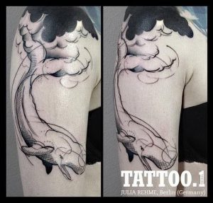 фото тату рыба кит от 07.12.2017 №153 - fish whale tattoo - tattoo-photo.ru