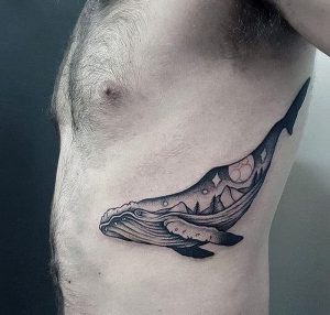 фото тату рыба кит от 07.12.2017 №158 - fish whale tattoo - tattoo-photo.ru