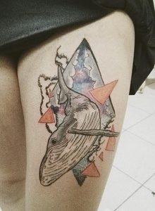 фото тату рыба кит от 07.12.2017 №166 - fish whale tattoo - tattoo-photo.ru