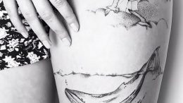 фото тату рыба кит от 07.12.2017 №167 - fish whale tattoo - tattoo-photo.ru