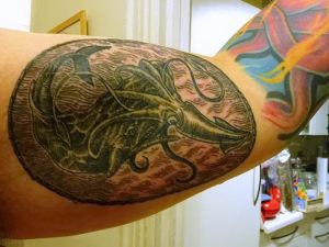 фото тату рыба кит от 07.12.2017 №172 - fish whale tattoo - tattoo-photo.ru