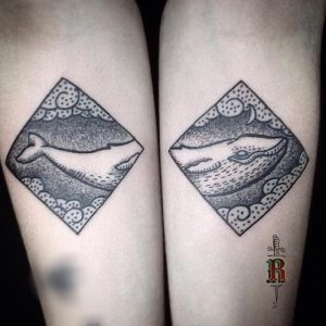 фото тату рыба кит от 07.12.2017 №176 - fish whale tattoo - tattoo-photo.ru