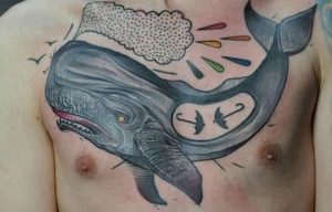 фото тату рыба кит от 07.12.2017 №178 - fish whale tattoo - tattoo-photo.ru