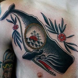 фото тату рыба кит от 07.12.2017 №185 - fish whale tattoo - tattoo-photo.ru
