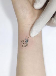 фото тату рыба кит от 07.12.2017 №188 - fish whale tattoo - tattoo-photo.ru