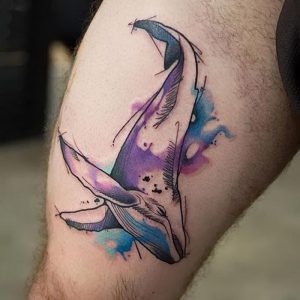 фото тату рыба кит от 07.12.2017 №193 - fish whale tattoo - tattoo-photo.ru