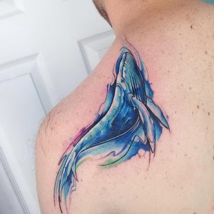 фото тату рыба кит от 07.12.2017 №194 - fish whale tattoo - tattoo-photo.ru