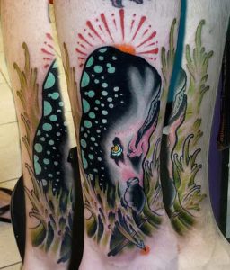 фото тату рыба кит от 07.12.2017 №198 - fish whale tattoo - tattoo-photo.ru