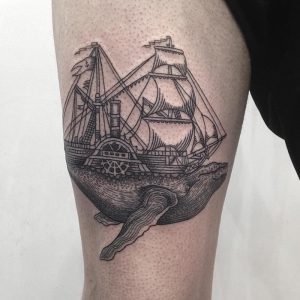 фото тату рыба кит от 07.12.2017 №213 - fish whale tattoo - tattoo-photo.ru