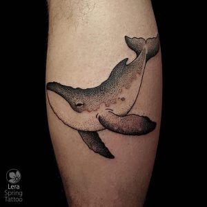 фото тату рыба кит от 07.12.2017 №216 - fish whale tattoo - tattoo-photo.ru