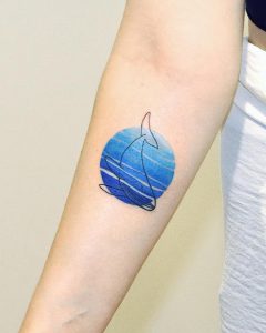 фото тату рыба кит от 07.12.2017 №224 - fish whale tattoo - tattoo-photo.ru