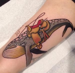фото тату рыба кит от 07.12.2017 №229 - fish whale tattoo - tattoo-photo.ru