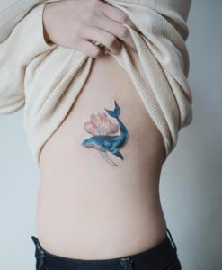 фото тату рыба кит от 07.12.2017 №230 - fish whale tattoo - tattoo-photo.ru