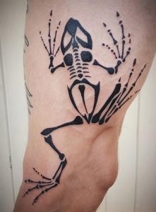 фото тату скелет от 28.12.2017 №004 - tattoo skeleton - tattoo-photo.ru