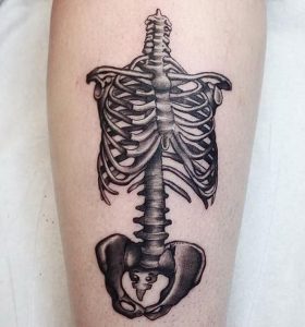 фото тату скелет от 28.12.2017 №014 - tattoo skeleton - tattoo-photo.ru