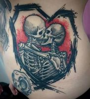 фото тату скелет от 28.12.2017 №019 — tattoo skeleton — tattoo-photo.ru