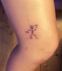 фото тату скелет от 28.12.2017 №026 - tattoo skeleton - tattoo-photo.ru