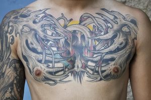 фото тату скелет от 28.12.2017 №029 - tattoo skeleton - tattoo-photo.ru