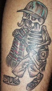 фото тату скелет от 28.12.2017 №044 - tattoo skeleton - tattoo-photo.ru