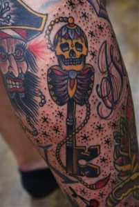 фото тату скелет от 28.12.2017 №054 - tattoo skeleton - tattoo-photo.ru