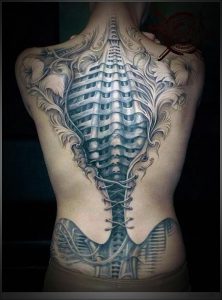 фото тату скелет от 28.12.2017 №062 - tattoo skeleton - tattoo-photo.ru