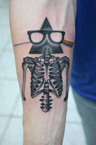 фото тату скелет от 28.12.2017 №064 - tattoo skeleton - tattoo-photo.ru