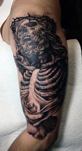 фото тату скелет от 28.12.2017 №068 - tattoo skeleton - tattoo-photo.ru