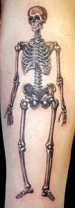 фото тату скелет от 28.12.2017 №082 - tattoo skeleton - tattoo-photo.ru