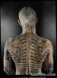 фото тату скелет от 28.12.2017 №087 - tattoo skeleton - tattoo-photo.ru