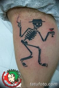 фото тату скелет от 28.12.2017 №091 - tattoo skeleton - tattoo-photo.ru